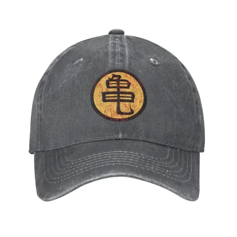 Personalized Cotton Vintage Master Roshi Kanji Baseball Cap Sun Protection Men Women's Adjustable Dad Hat Summer