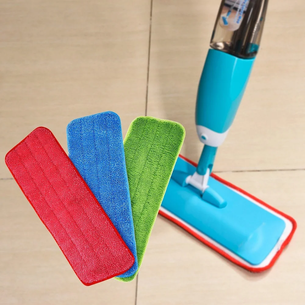 Mop Pads Head Replacement Spray Pads Microfiber Cleaning Pads for Wet Dry Mops Flat Replacement Heads for Floor Cleaning