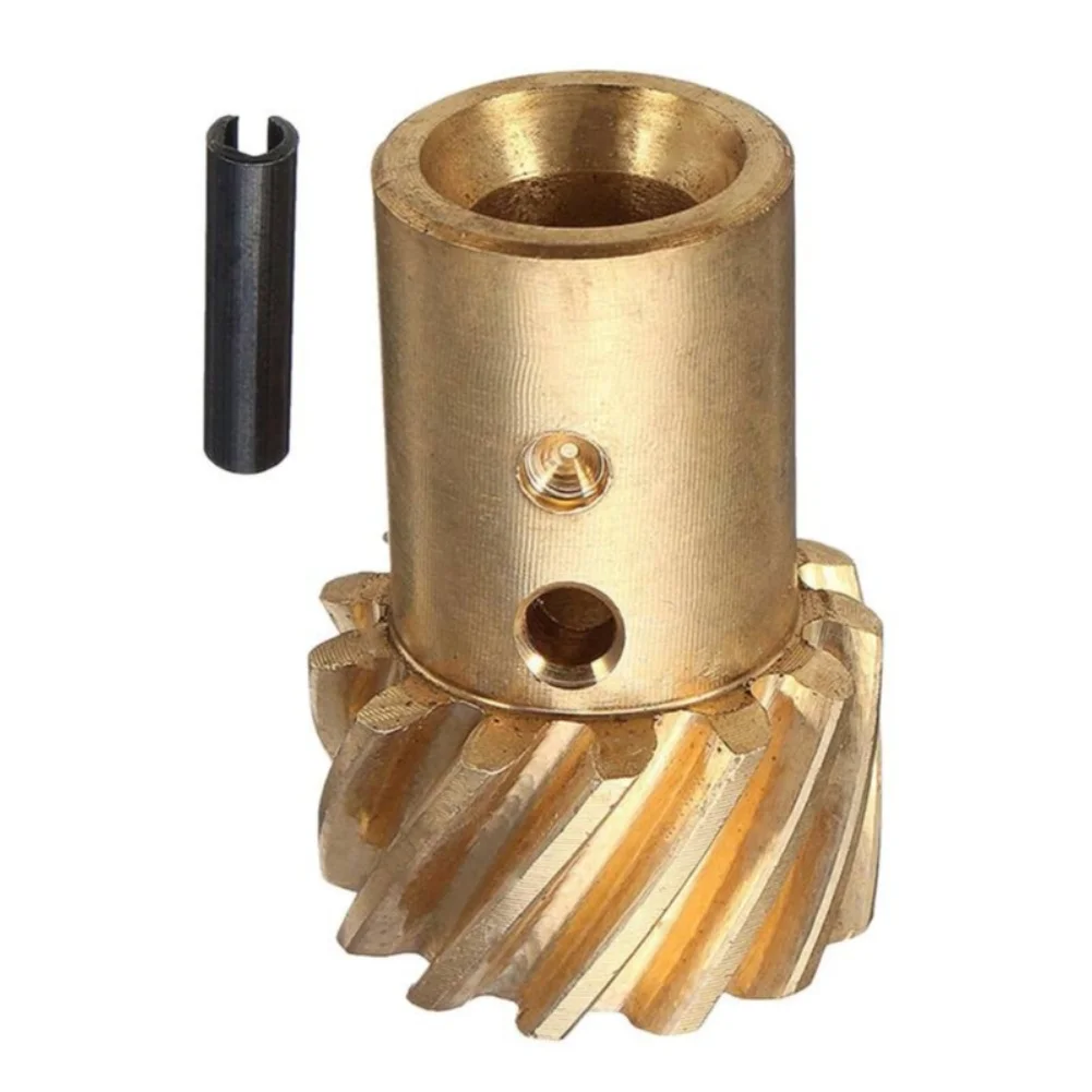 0.500 in Brass Distributor Gear for HEI Distributors Direct Replacement for Fit for Chevy For SBC 262 305 350 454 Engine Series