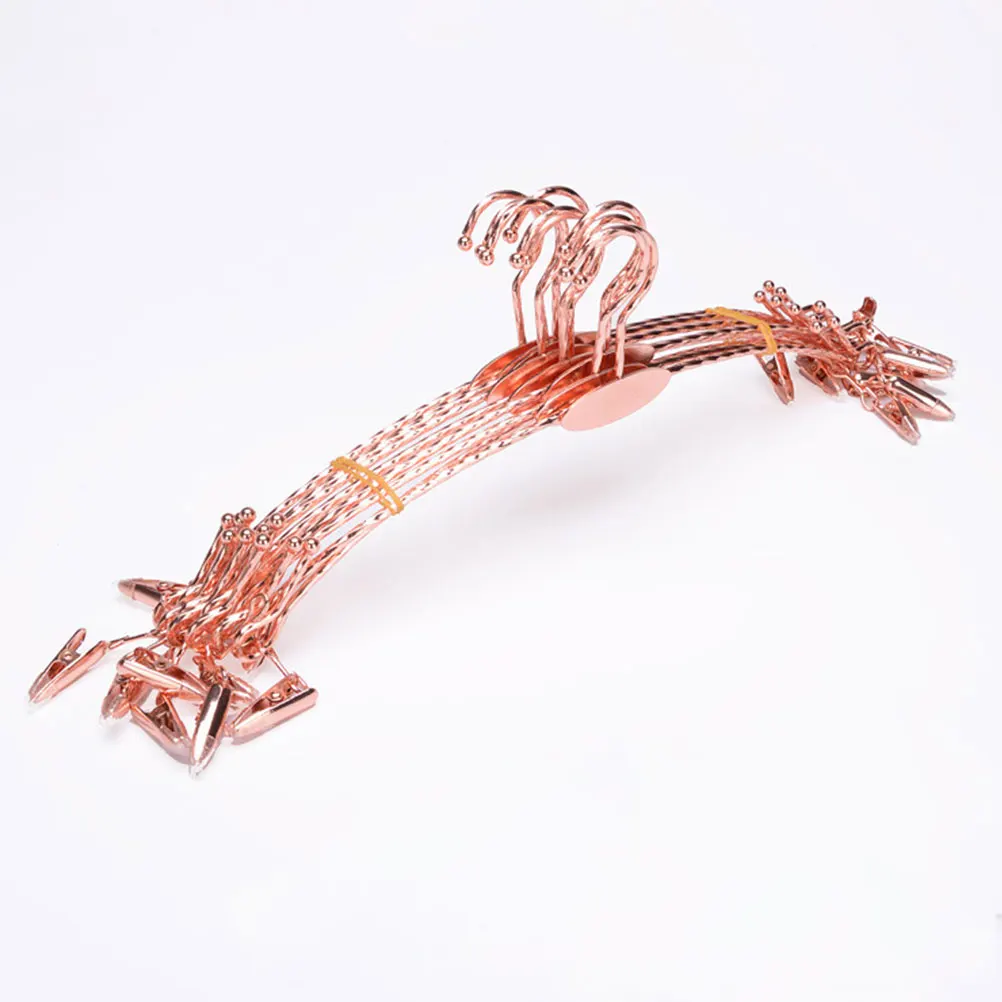 

10pcs Anti-Slip Clothes Hangers Thickened Underwear Hanger Clip Hangers For Home Laundry Shop Rose Gold Spiral Non-Slip