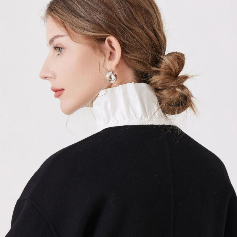Removable V Neck Collar Accent for Photo Styling and Daily Looks