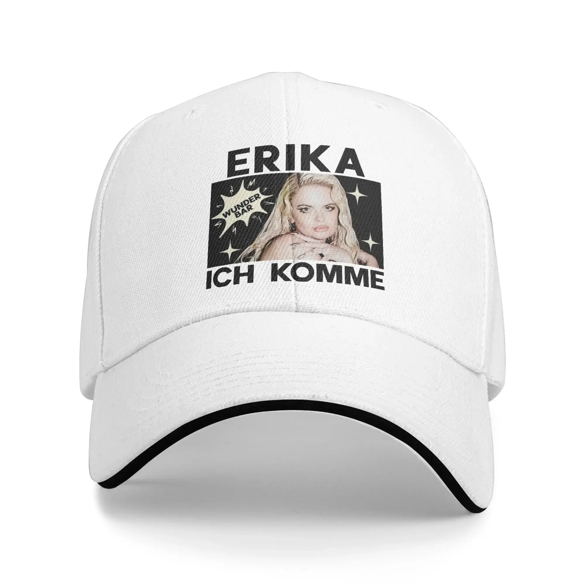 Erika Vikman Ich Komme Eurovisions 2025 قبعة فنلندا للرجال والنساء قبعة بيسبول رائعة Snapback قبعة السفر أغطية الرأس قابل للتعديل صالح