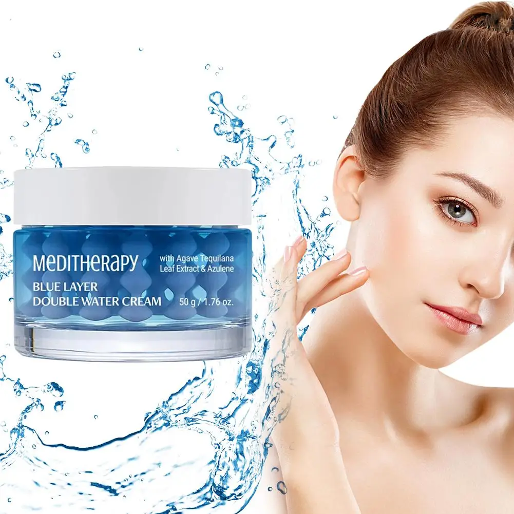 

Крем для лица MEDITHERAPY Blue Layer с двойным эффектом: увлажняющий, антивозрастной, против морщин, для красоты и здоровья, сужающий поры