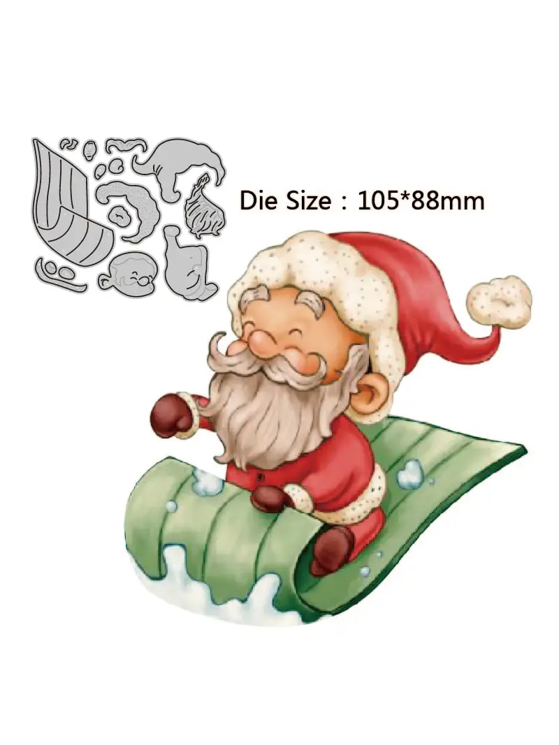 Christmas Snowman Reindeer Girl Old Man Metal Cutting Layering Die Scrapbook Die Photo Album Decor DIY Card Craft 2022 New