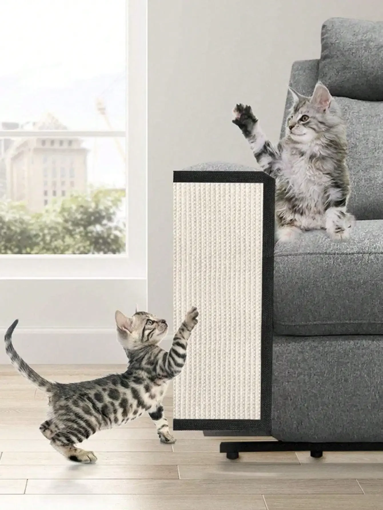 1pc Cat Scraper Pad Sisal Cat Training Scratch Pad Table Leg Scratcher Furniture Protection Mat Sofa Protector Scratch Carpet