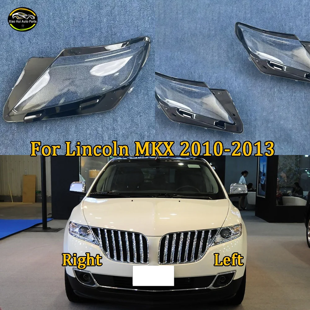 Car Accessories Front Headlamps Transparent Lampshades For Lincoln 2010-2013 MKX Lamp Shell Headlights Lens Cover Plexiglass