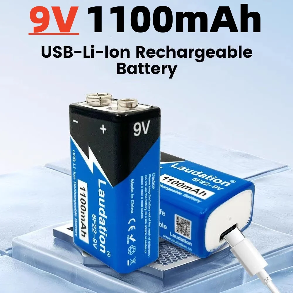 🔋6F22 9V 1500Mah Re…