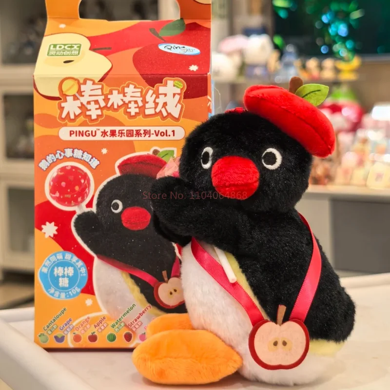 New In Stock Lollipop Velvet Pingu Fruit Paradise Series Blind Box Kawaii Pendant Desktop Decoration Girl Birthday Gifts