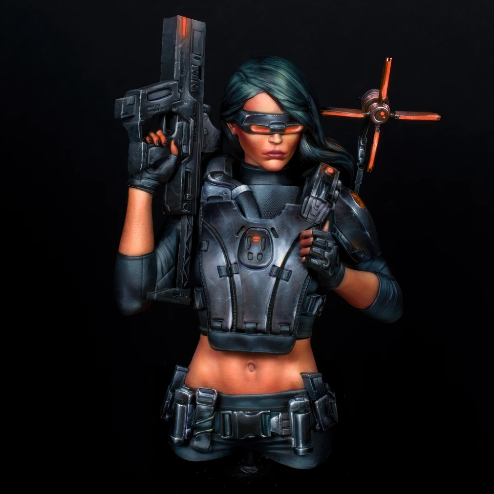 레진 모델 피규어 흉상, 1/10 사이버 X 스트랜딩, GK, 공상과학 테마, 조립되지 않은 도색되지 않은 키트