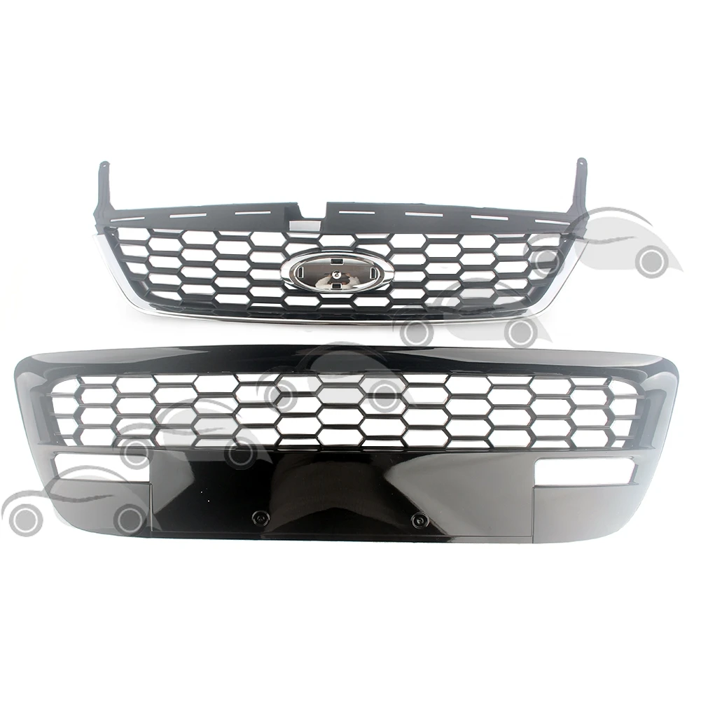 Front Racing Facelift Upper Lower Grilles Fit For Ford Mondeo 2007 2008 2009 2010