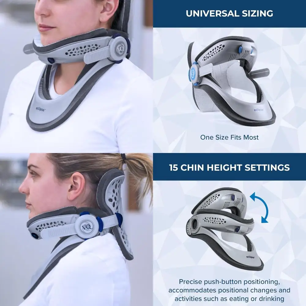 

Cervical Support Collar for Neck Stabilization and Comfort with Long-Term Wearability