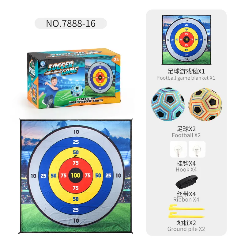 Giocattoli da calcio interattivi per interni ed esterni per bambini giochi competitivi palline appiccicose tessuto Art Nine Grid Target Gifts