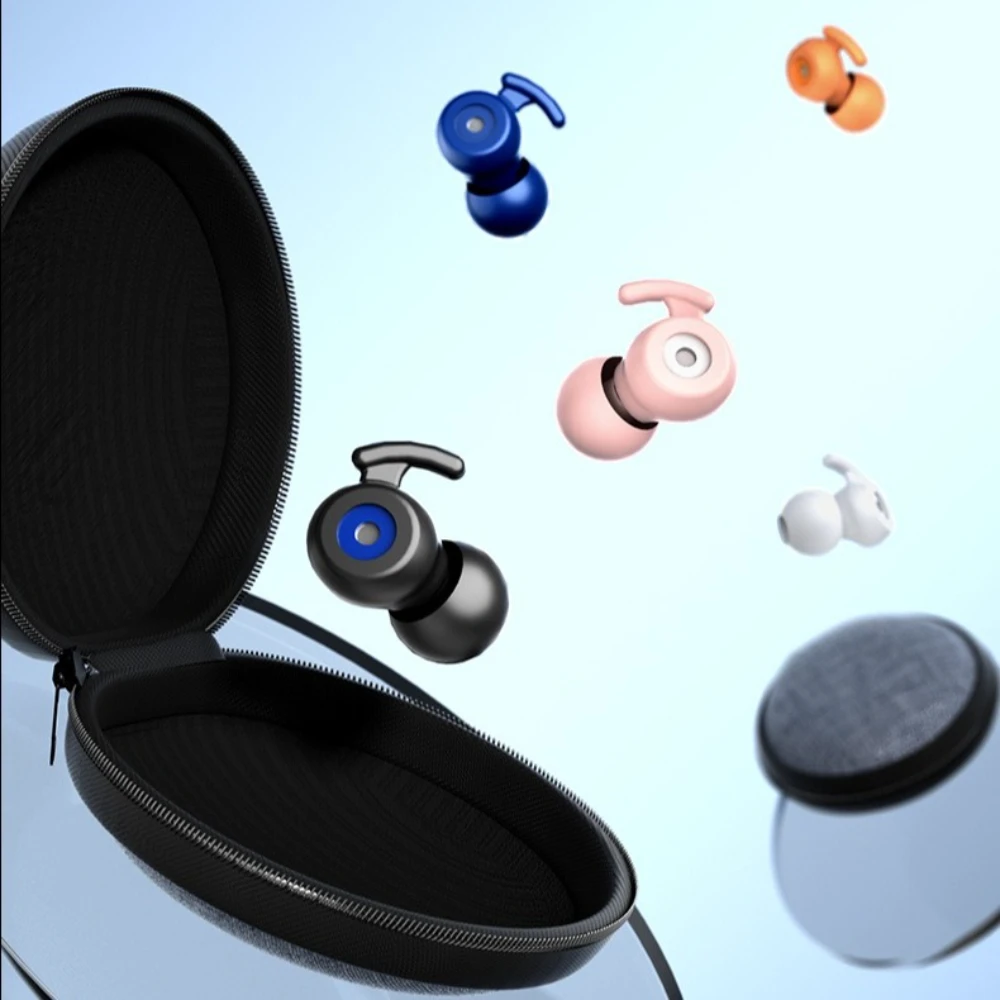 Ohrstöpsel mit Geräuschunterdrückung, wiederverwendbare Silikon-Ohrstöpsel, verwendet für Schlaf, Arbeit, Reisen, Gehörschutz, Schwimmen, Ohrstöpsel, Sicherheitsschutz