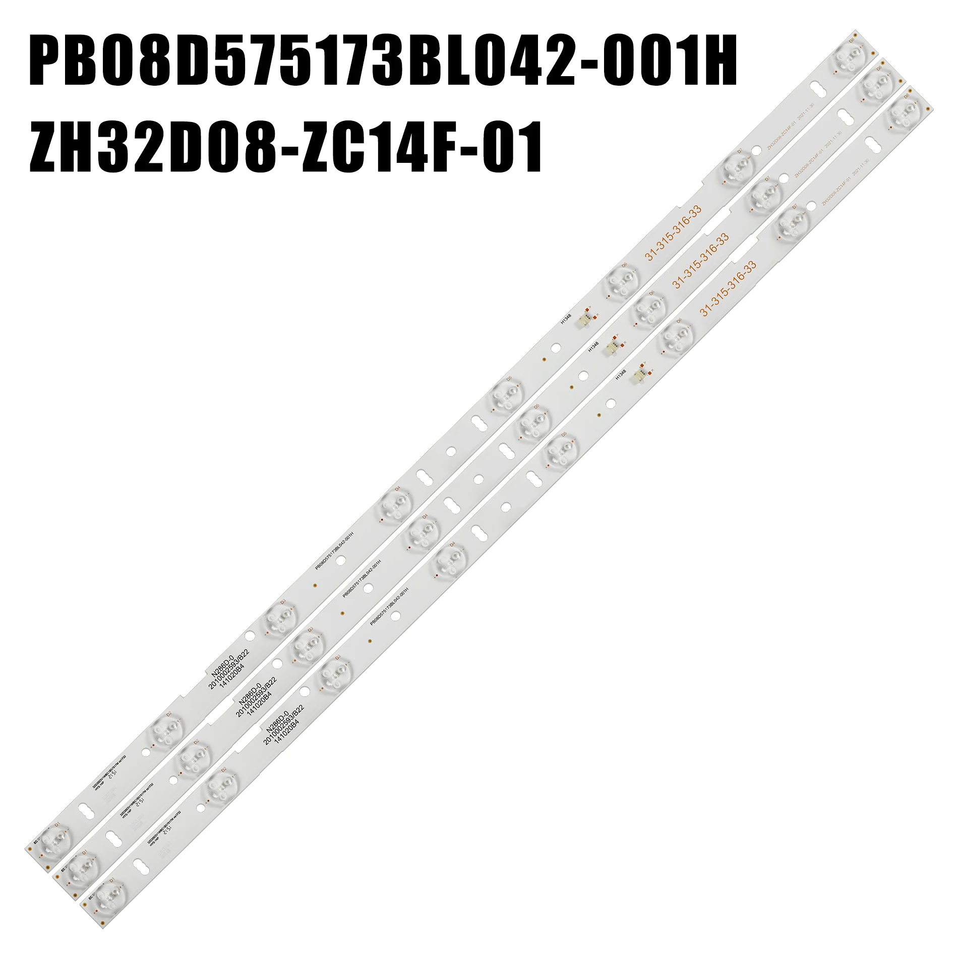 

1SET=3PCS LED Backlight For LE32F50 LE32F33 Light Bar ZH32D08-ZC14F-01 1-315-316-33 303XH320031