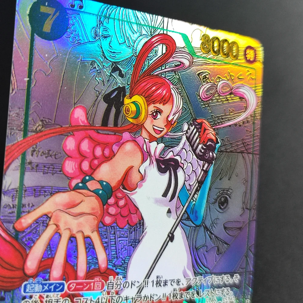 셀프 메이드 프록시 원피스 OPCG 일본 우타 EB03-061 SEC 캐릭터 핫 스탬핑 애니메이션 컬렉션 플래시 카드 장난감
