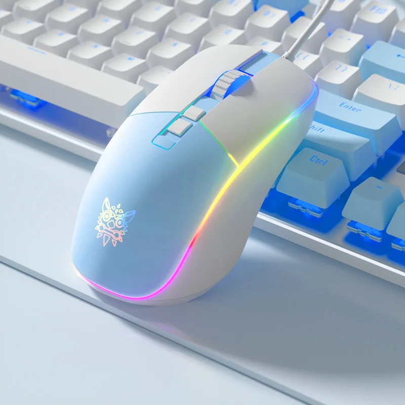 

USB-интерфейс Проводная RGB светящаяся эргономичная регулируемая эргономичная игровая мышь для киберспорта