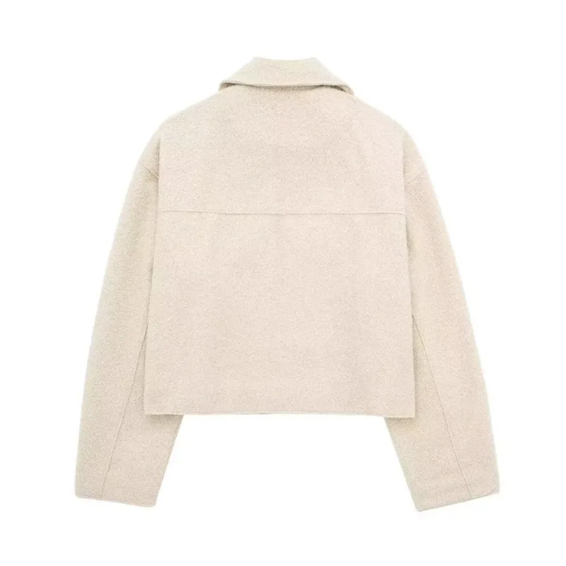 

For Women Zipper New in Coats 2024 OuterwearWomen's Winter Tweed Jacket Women Coat Autumn Suede Demi-season Fleece Jackets