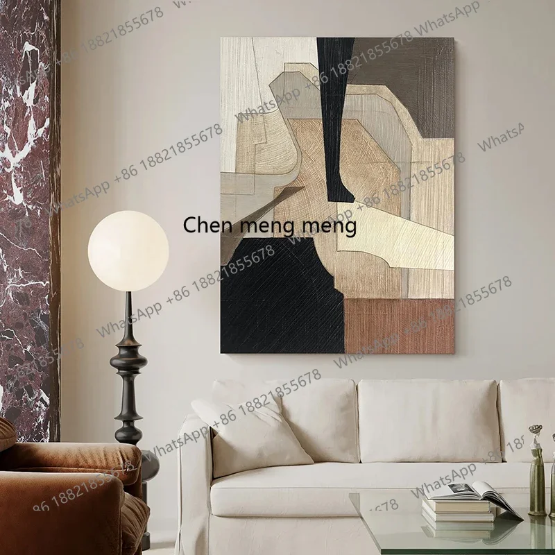H178Pure hand-painted oil painting abstract decoration living room hanging painting entrance modern atmosphere