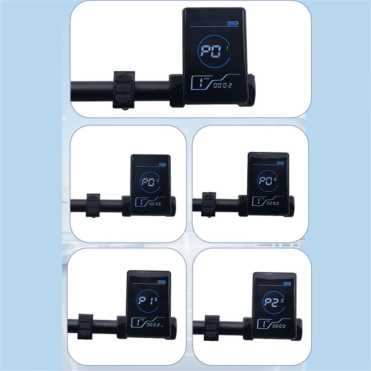 AA85 X1 24V 36V 48V 60V Electric Bike LCD Display Meter Color Screen with USB for Mountain Electric Bike SM Connector