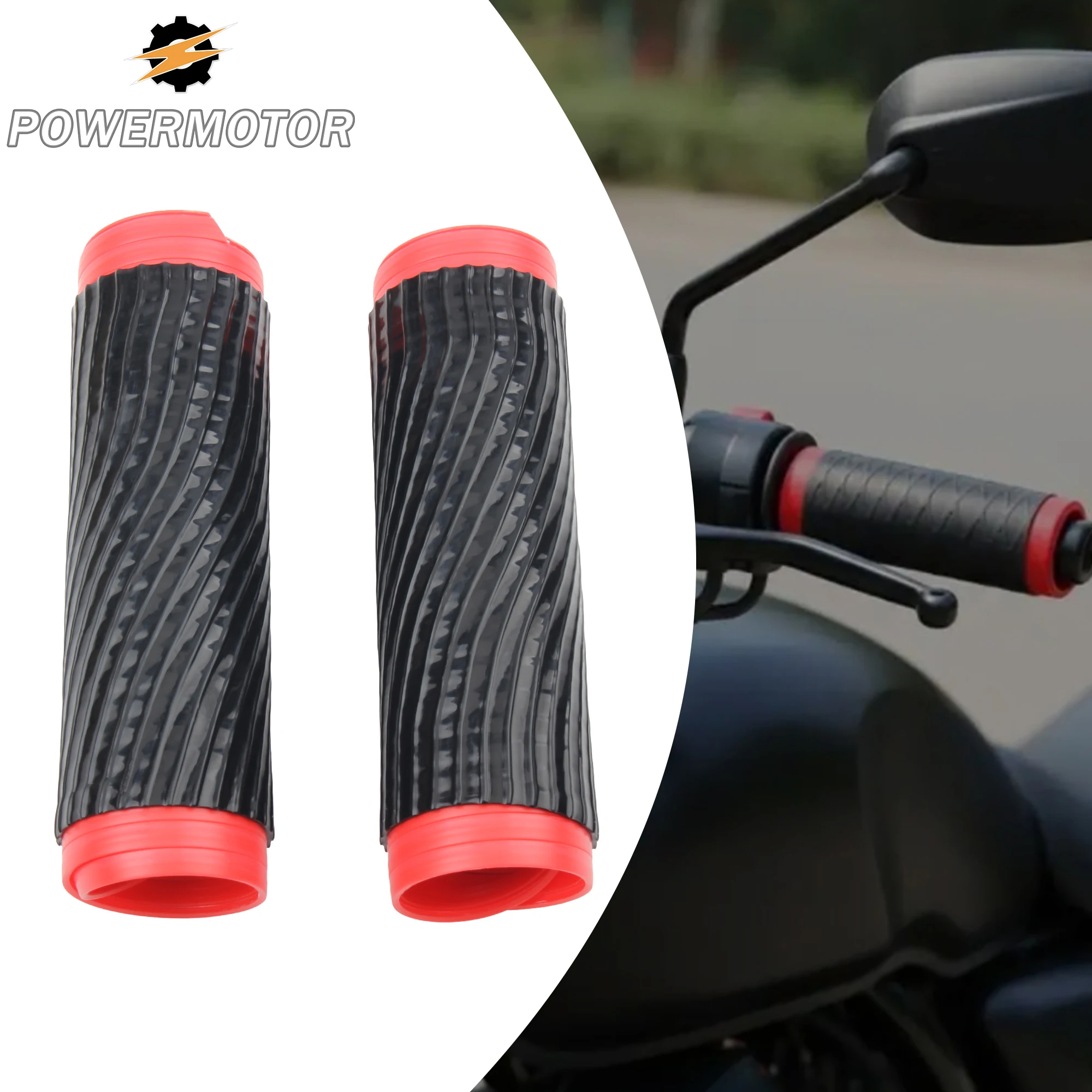 

Scooter Motorcycle Handlebar Grips Silicone Non-slip Handlebar Covers Modification Universal Silicone Non-slip Brake Cover Parts