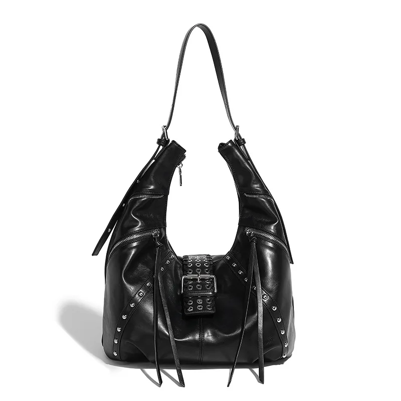 

New Women PU Leather Handbags Shoulder Bags High Quality Ladies Tote Messenger Bags for Women Fashion Female Rivet Shopping Bag