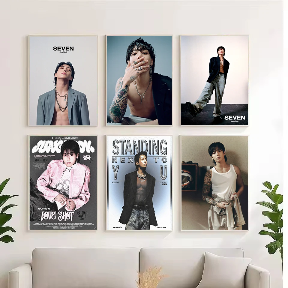 Pop-Idol-Sänger Porträtfotografie Musik Ästhetisches Leinwandposter J-JK-Wandkunst Bilder Heim Schlafzimmer Dekor Geschenk