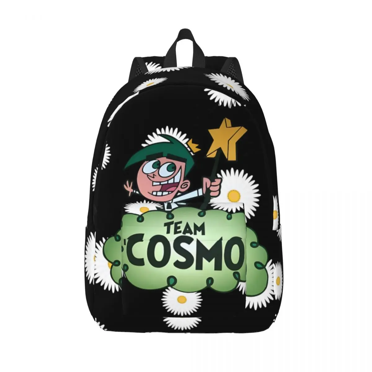 

Gift Gender Reveal Green Retro Washable Kindergarten Bag The Fairly Oddparents Fashionable Male Lady Daypack Camping