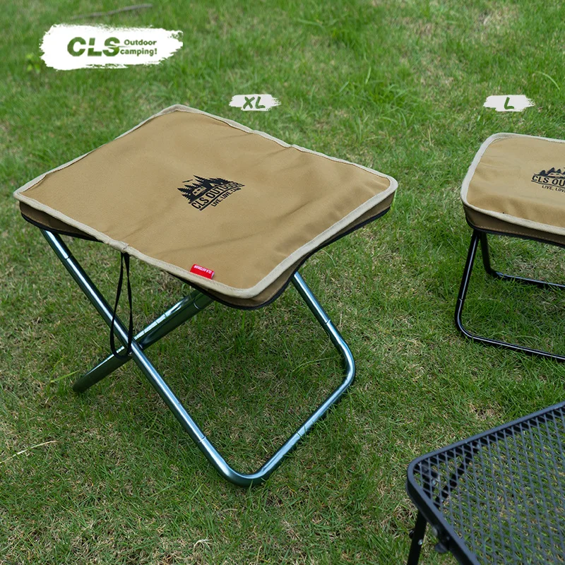 

CLS Portable Camping Chair Lightweight Aluminum Alloy Frame Durable Oxford Fabric for Outdoor Fishing Picnic BBQ Beach Stool