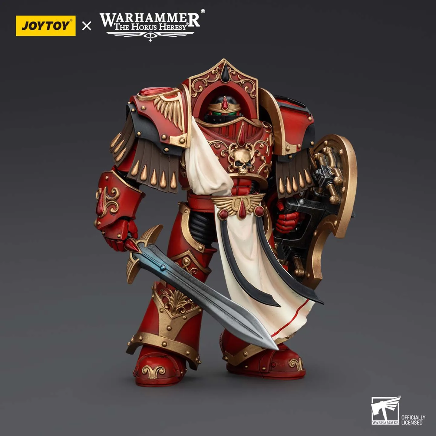 JOYTOY مصدر الظلام Warhammer Horus Chaos الملاك الدم المقدس JT00317 القرمزي Paladin Legion Knight 1 نموذج ألعاب 1:18 لعبة مجسمة