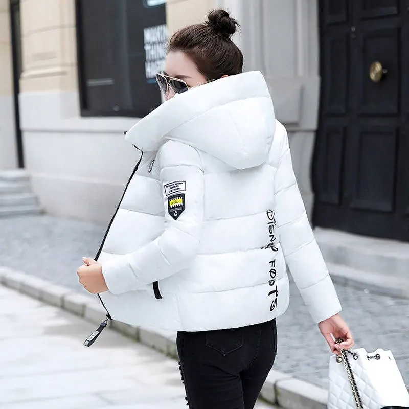 

New Down Jacket for Women Korean Version Loose Medium Length Hooded Plus Size White Duck Down Winter Down Jacket for Women 2025