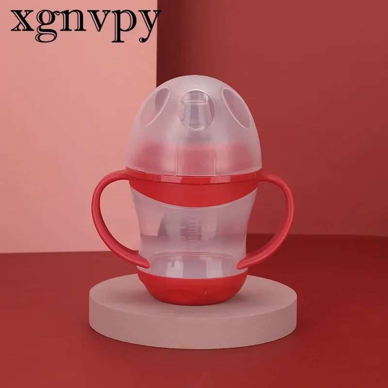 xgnvpy 160ml Baby Feeding Cup with Straw Children Learn Feeding Drinking Bottle Kids Training Cup with Straw