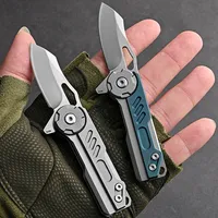 High Hardness Knife Portable Folding Utility Knife STEEL Handle EDC Knife Outdoor Hunting Equipment M390 Knife