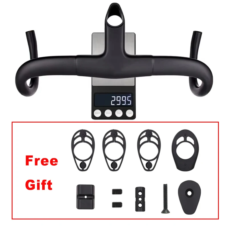 

No Logo Talon 2025 F Ultra Fast Full Carbon Road Bicycle Handlebar ,Internal Routing Cockpit,Black Matte,Oval Steering Tube