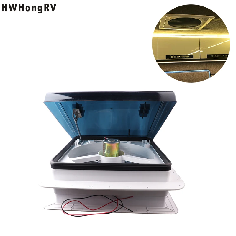 12V Caravan Accessories Roof Ventilation Fan White Motorhome Vent  RV Skylight Control for   Hwhongrv CN;SHX