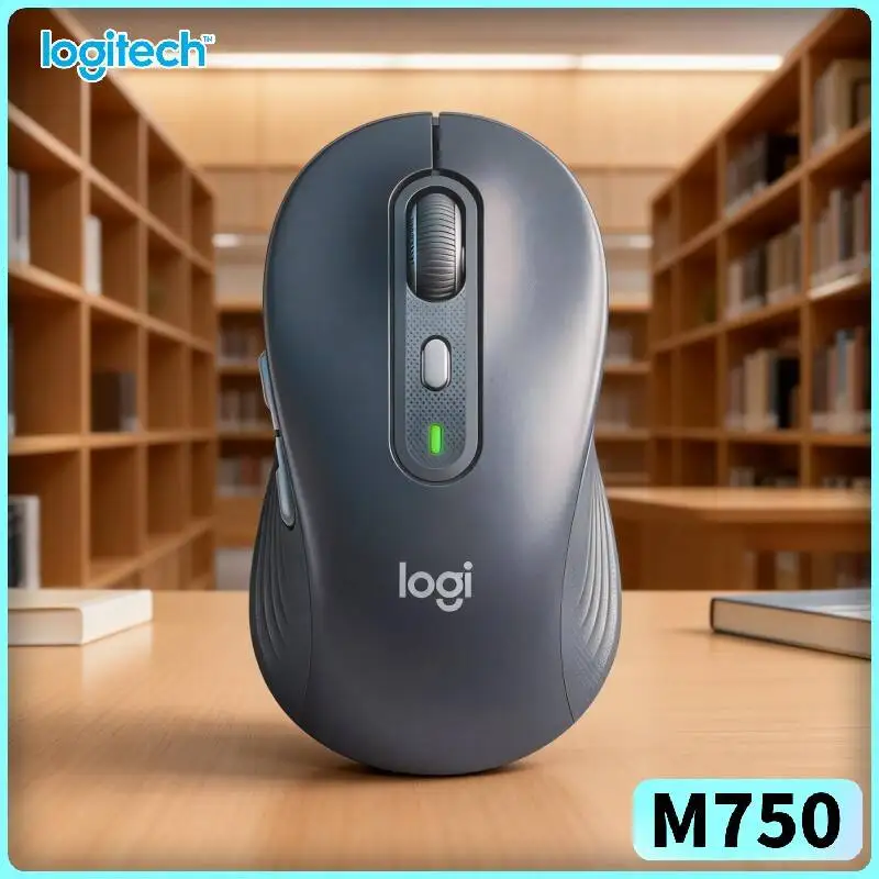 

Бесшумная эргономичная мышь Logitech M750, беспроводная, удобная в использовании, с точным отслеживанием для точного управления курсором (совместима с M650/M350/M220/M185/M280)