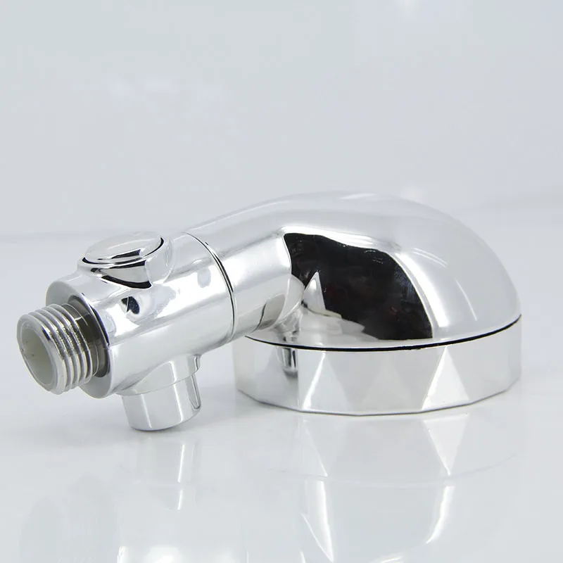 

External Showerhead, Bathroom Handheld Pressurized Retractable F-type Short Handle Single Head With Three Levels Adjustment E2