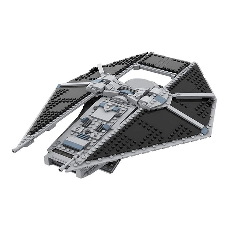 Modèle MOC de chasseur TIE impérial, kit de construction Starfighter à moteur double ionique, véhicule de supériorité spatiale de l'empire galactique