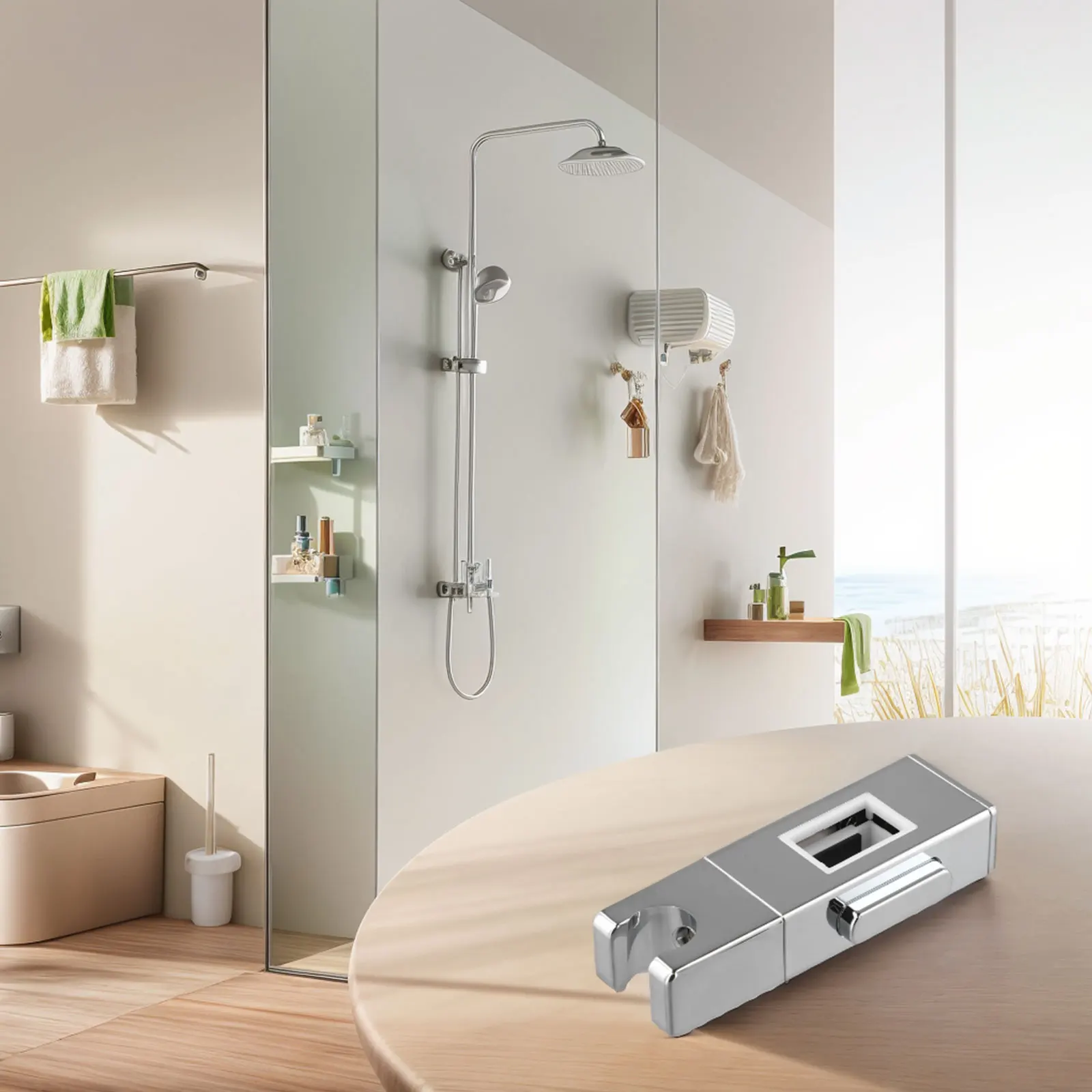 

Для дома, ванной комнаты, для установки душа, кронштейн для душа из АБС-пластика, регулируемый держатель для душа, регулируемый по высоте, без беспокойства