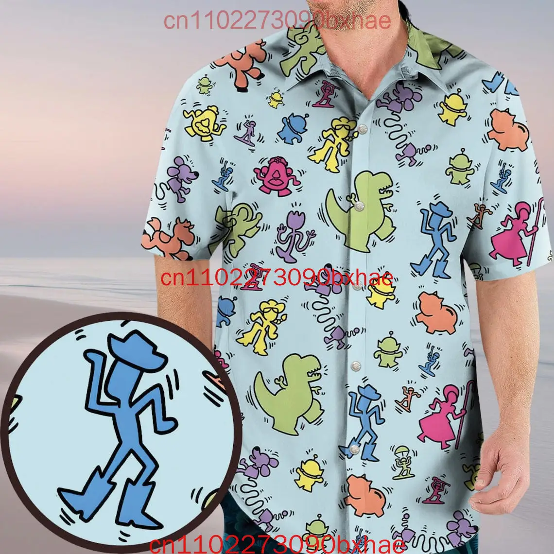

Disney Toy Story Button Shirt Magical Castle Hawaiian Shirt Woody Button Up Best Hawaii Shirt For Toy Story Lovers