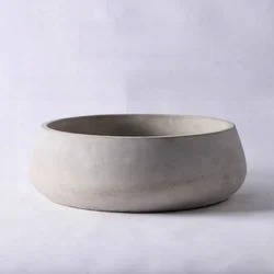 Large Concrete Flowerpot DIY Circular Gypsum Storage Bowl Silicone Mold Round Epoxy Resin Cement Vessel Container Mould