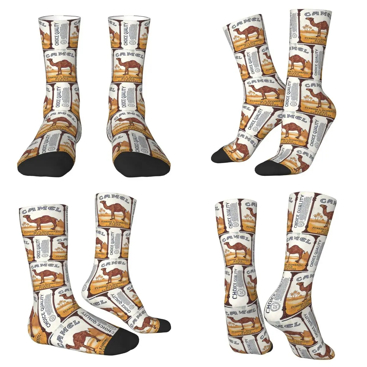 

Винтажные носки в виде верблюжьей сигареты, супер мягкие чулки в стиле Харадзюку, аксессуары, длинные носки для подарка на день рождения унисекс