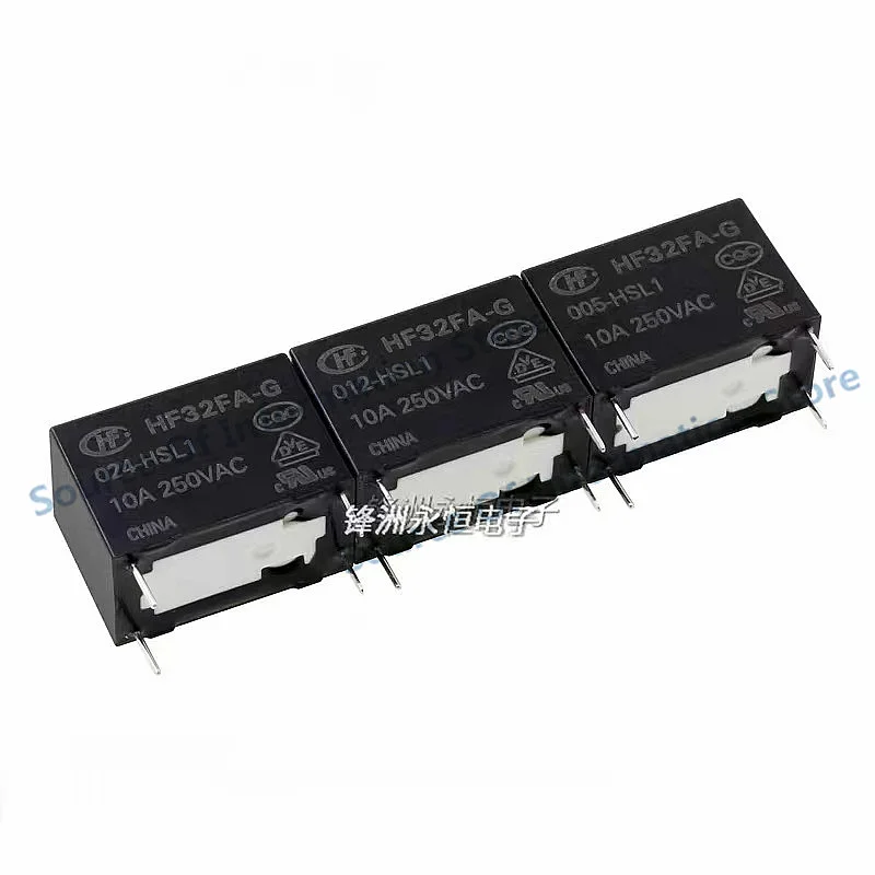 10PCs Relay hf32fa-g-005 012 024-hsl1 hsl2 10A 4pin 12v 24V 100% New