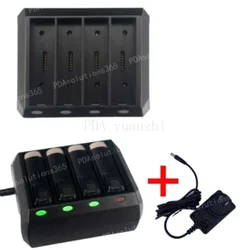 For Zebra Motorola WT6000 RS6000 4-Port Battery Charger Cradle with Adapter