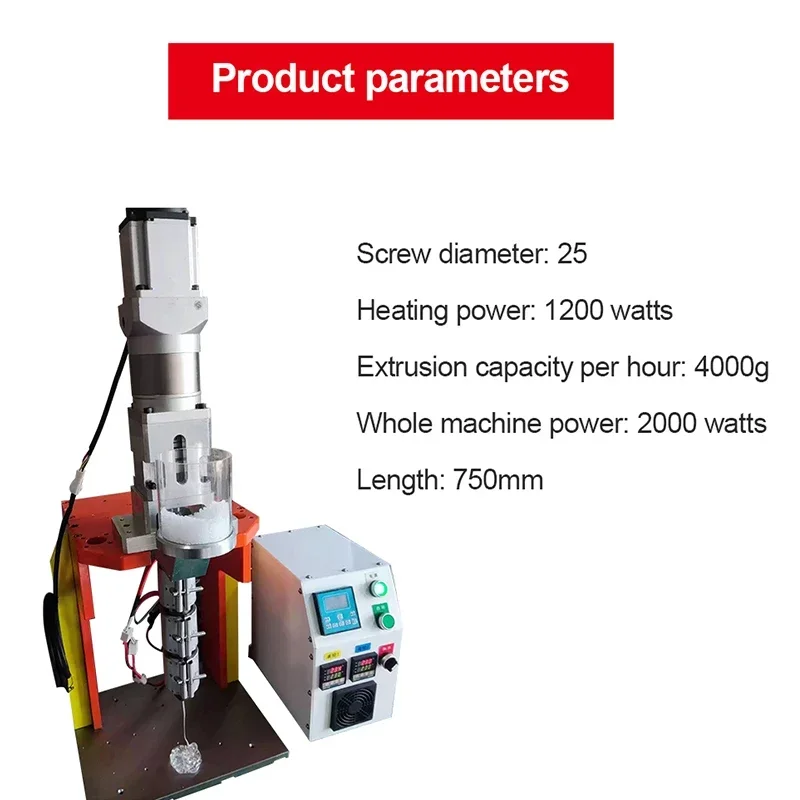 220V/110V 3D Vertical Extruder Automatic Desktop 0.1-4kg/h 1200W PP PE PS AS ABS Laboratory Extruder Support Customiz