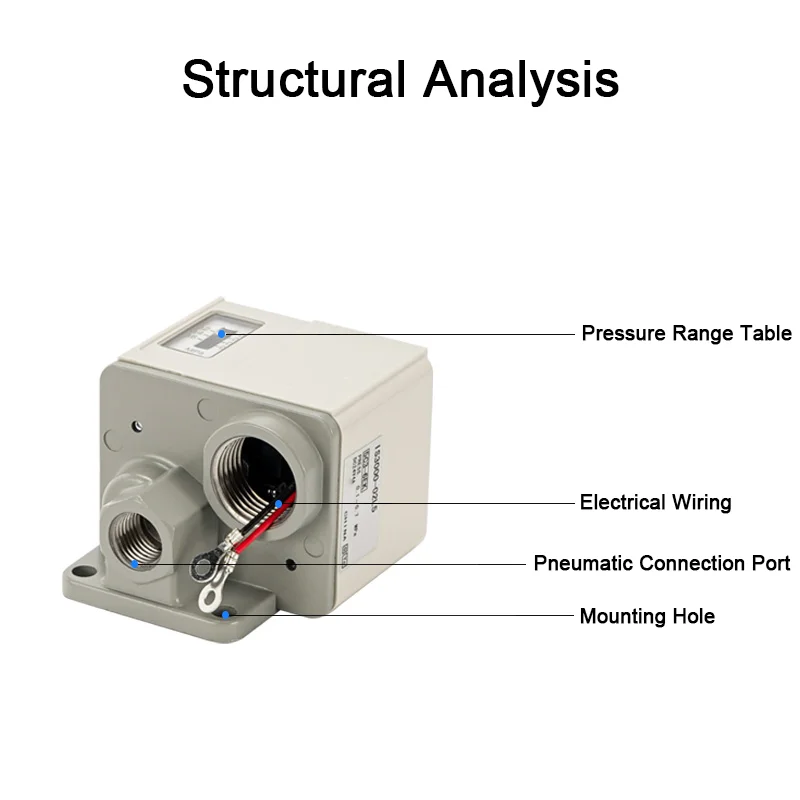 Pressostato pneumatico serie SMC tipo IS3000 Interruttore Reed per il relè nel gruppo controller del compressore d'aria IS3000-02-L