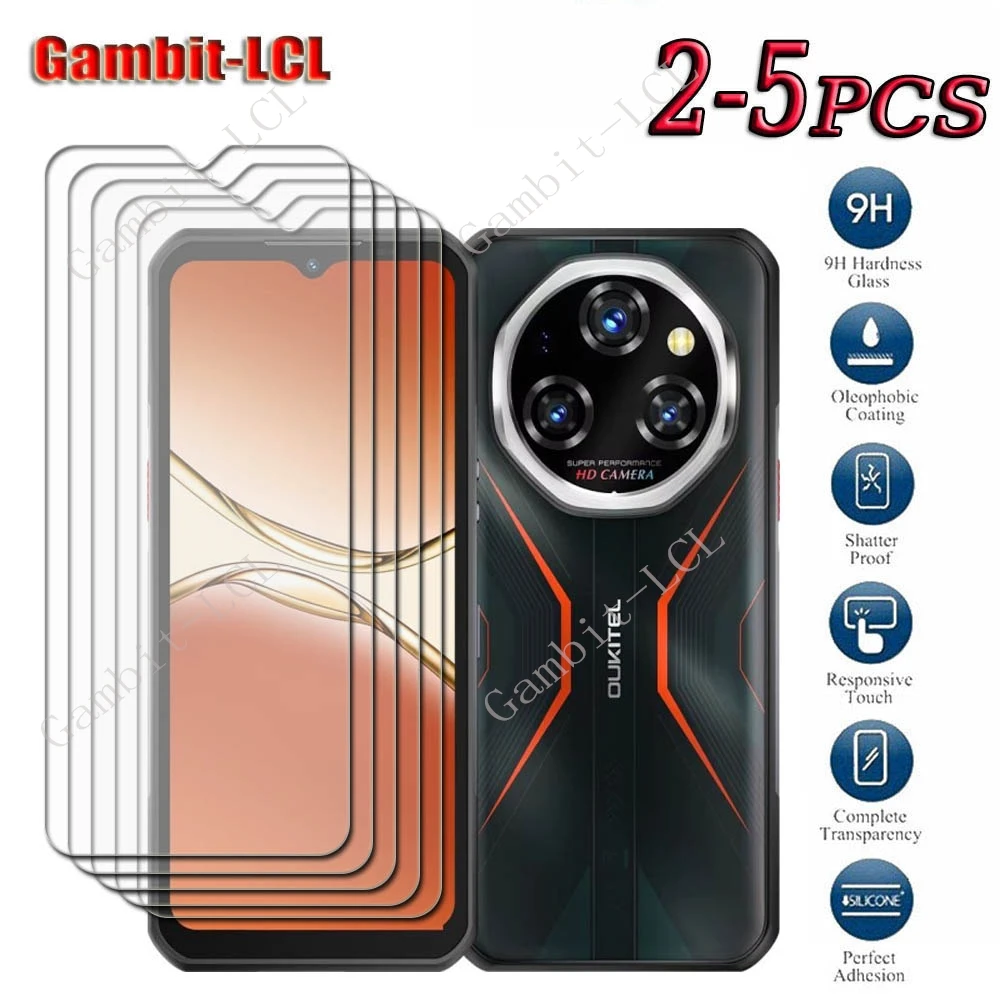 2-5PCS 9H HD Tempered Glass For Oukitel WP55 Pro 6.58" OukitelWP55Pro OukitelWP55 WP55Pro Screen Protective Protector Cover Film