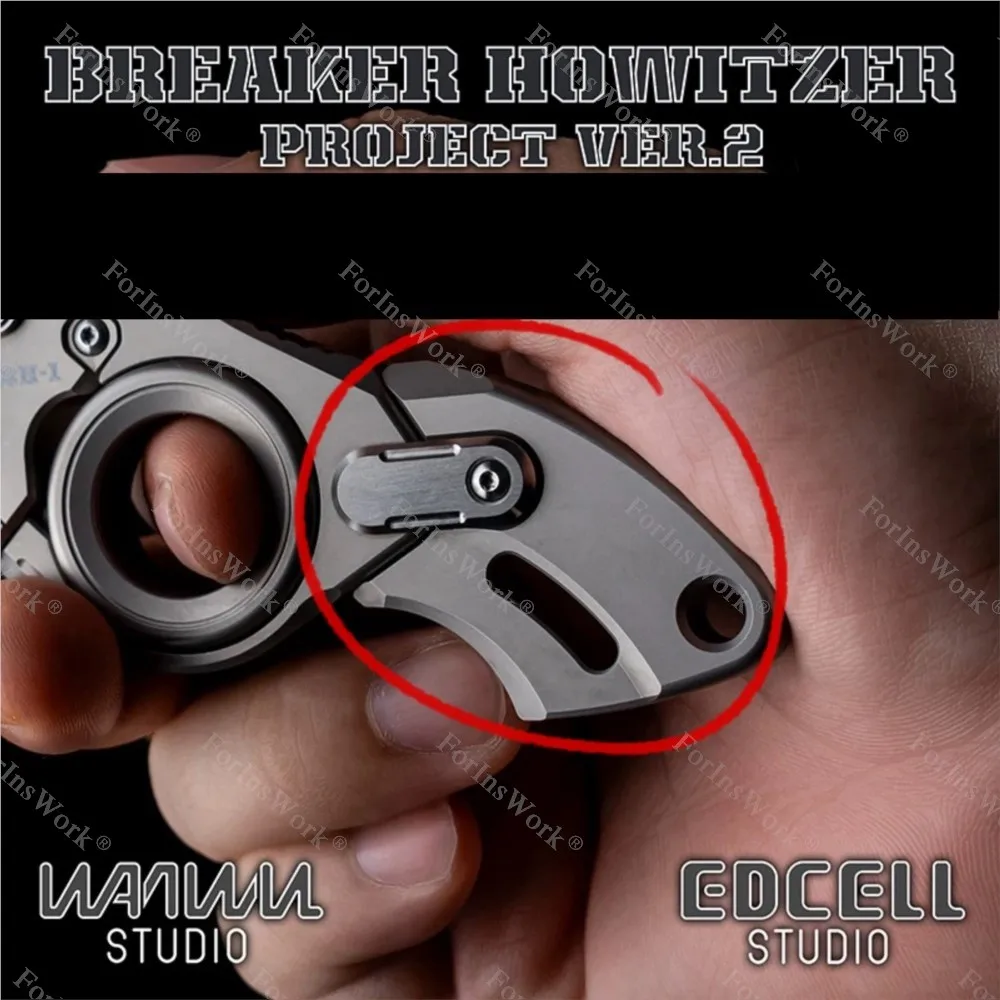 

WANWUEDC выключатель, аксессуары для гаубицы, титановая ручка, зеленая светящаяся деталь, декомпрессионная игрушка, толкатель, гироскоп на кончике пальца