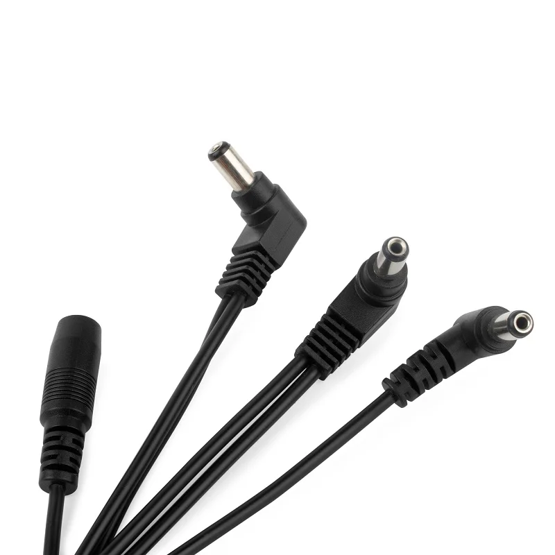 Daisy Chain-Accesorios de Pedal de efectos de guitarra, Cable de fuente de alimentación para enchufe adaptador de 9V CC, 1 a 3/5/6/8 vías