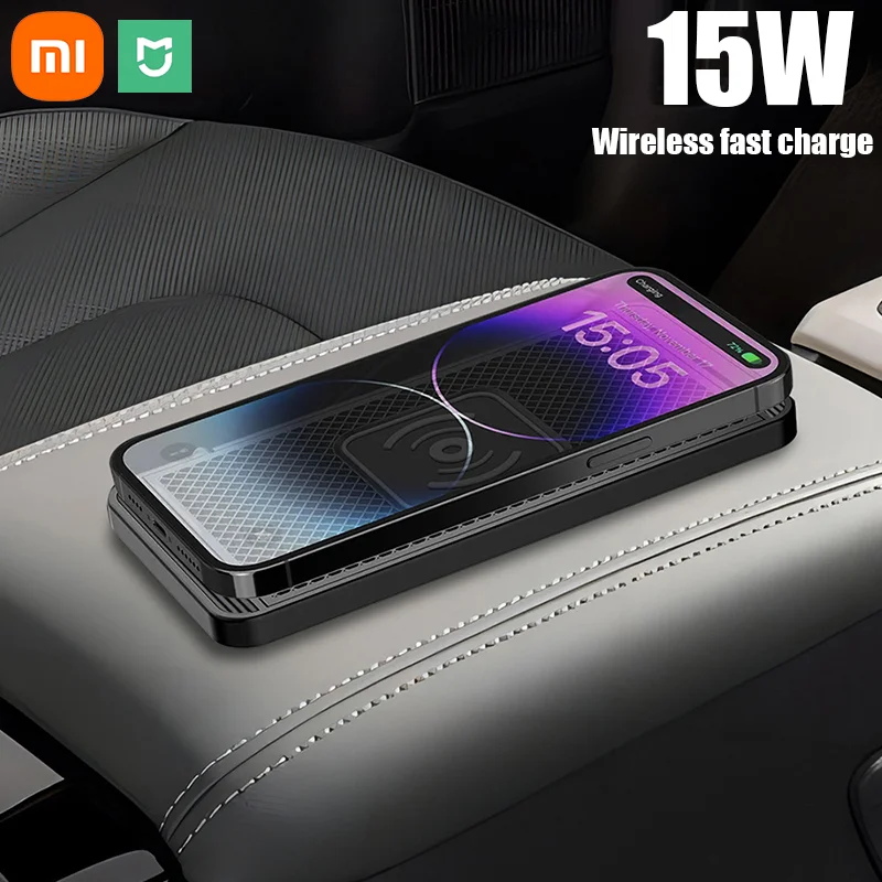 Xiaomi MIJIA Car Wireless Charger 15W Intelligent Automatic Induction  for Huawei Apple Samsung Fast Charge