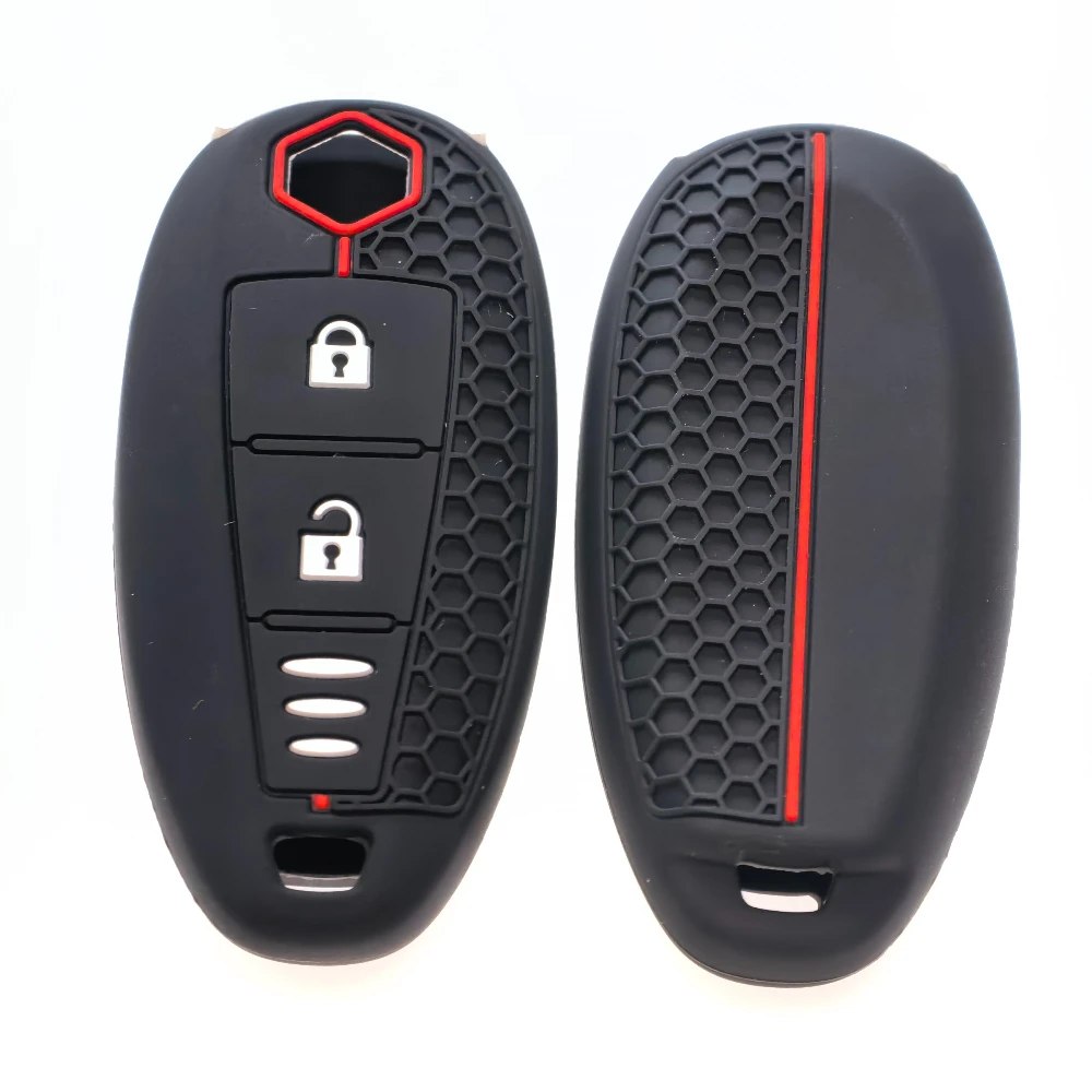 

Силиконовый автомобильный чехол для смарт-ключа, защитный брелок для Suzuki Baleno Ertiga Ciaz Ignis Kizashi Swift SX4 S-cross Vitars